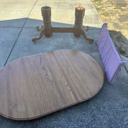 Oval Wooden Dining Room Table