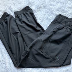 MSRP $80 Nike Jordan Woven Jogger Pants Black Womens Size Large New!