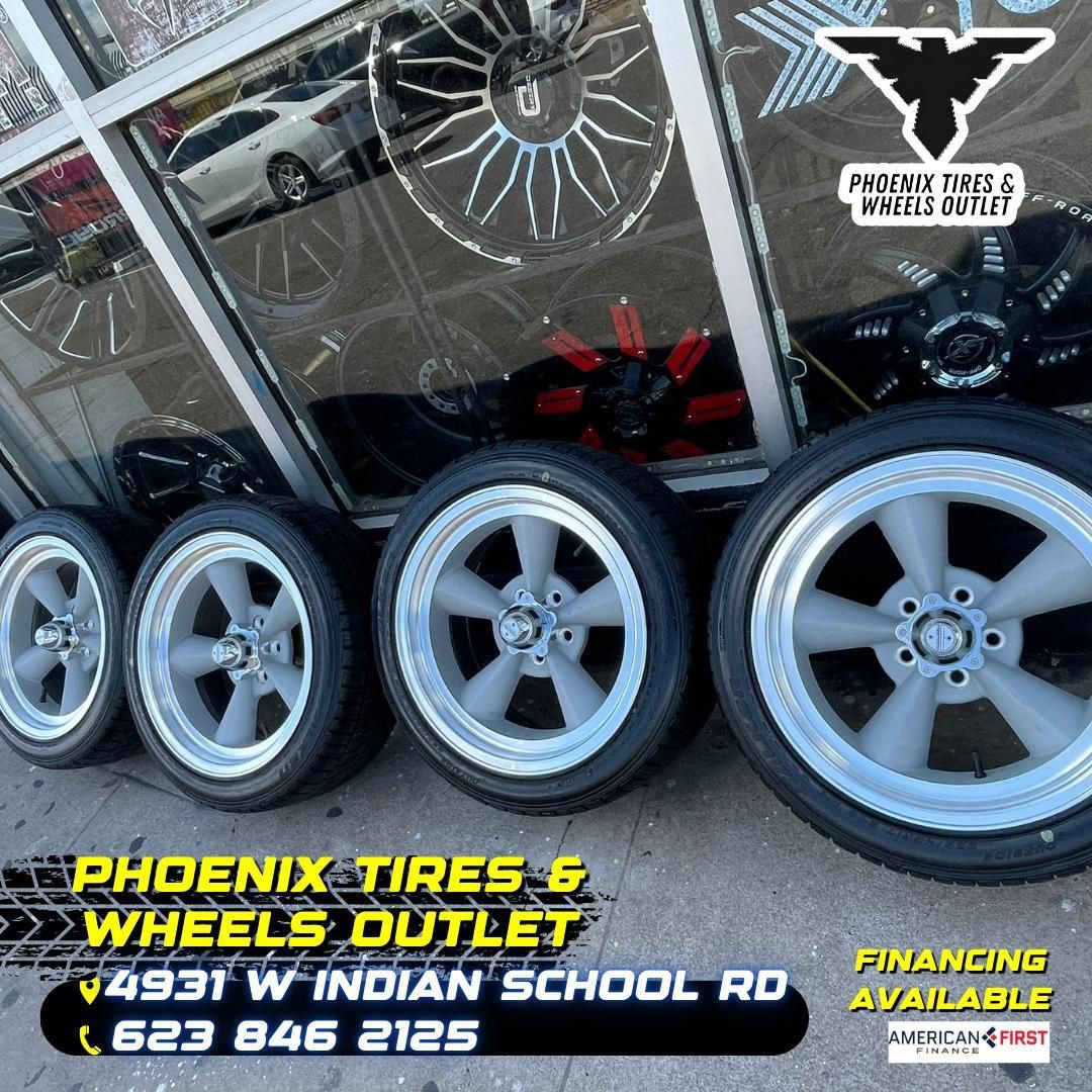 🚗 Phoenix Tires & Wheels – Ofertas de Verano 🔥  ✅ Gran selección de rines y llantas – todas las marcas y stamaños ✅ Precios incluyen impuestos, inst