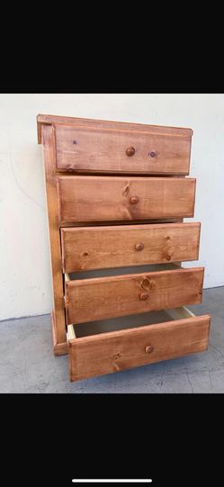 Pinewood 5 Drawers