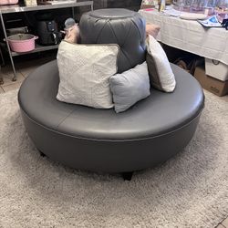 Around sofa for foyer or entryway/reception area