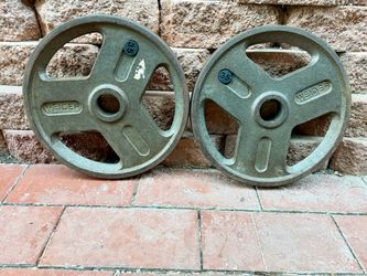 35-LB (PAIR) WEIDER Olympic Weight Plates