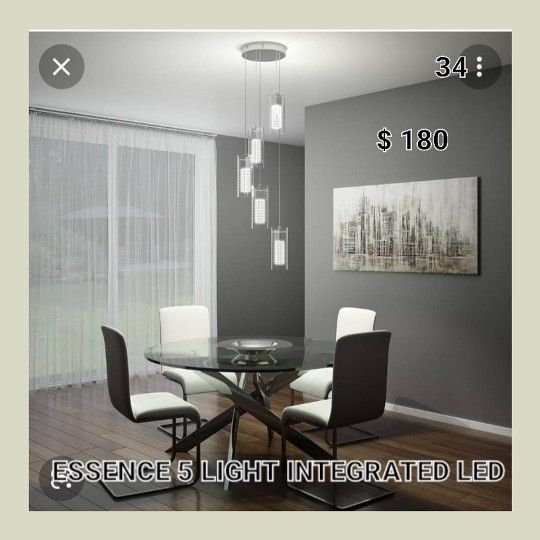 Brand New Artika Essence 5 Lights Integrated Led