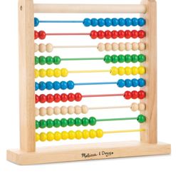 Melissa & Doug Abacus - Classic Wooden Educational Counting Toy With 100 Beads-BNC-