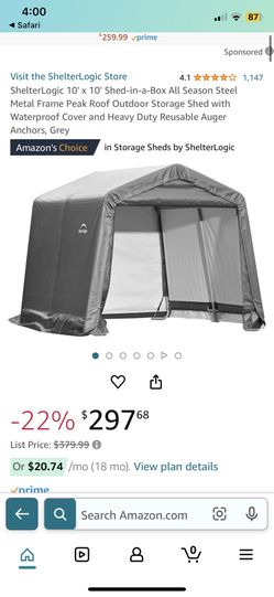 shelterlogic soft shed