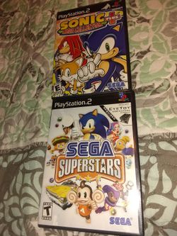 Ps2 Sega mega collection & Sega super Stars both complete $20 for both