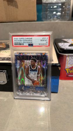 2025 TOPPS CHROME ANTHONY EDWARDS SERENITY RAYWAVE