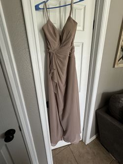 Bridesmaid Dress Taupe