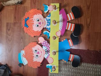 Vintage Raggedy Ann coat rack