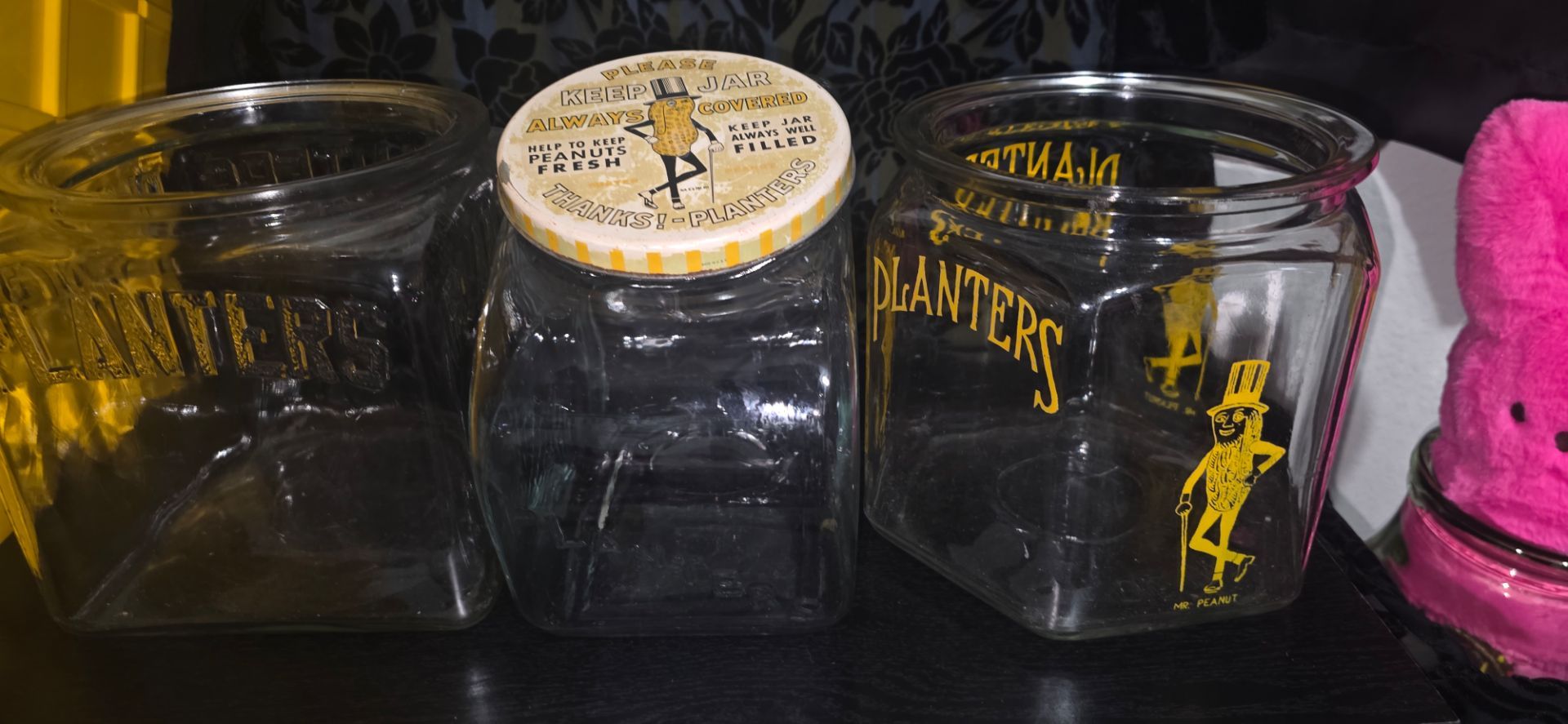 Set of vintage planters jars