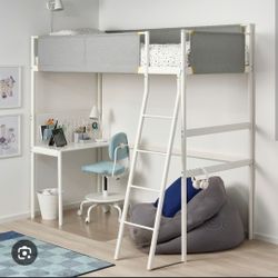 2 Vitval (Ikea) Loft Beds with Desks
