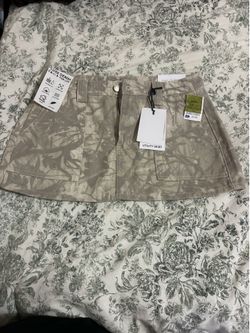 Camo Jean skirt
