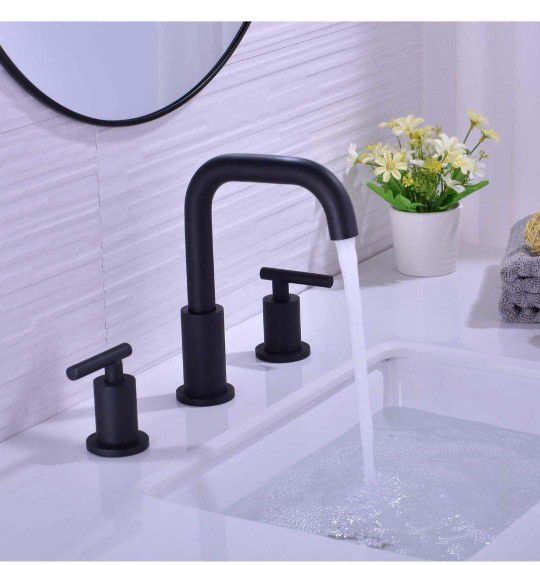 TRUSTMI 2-Handle 8 Inch Widespread Bathroom Sink 