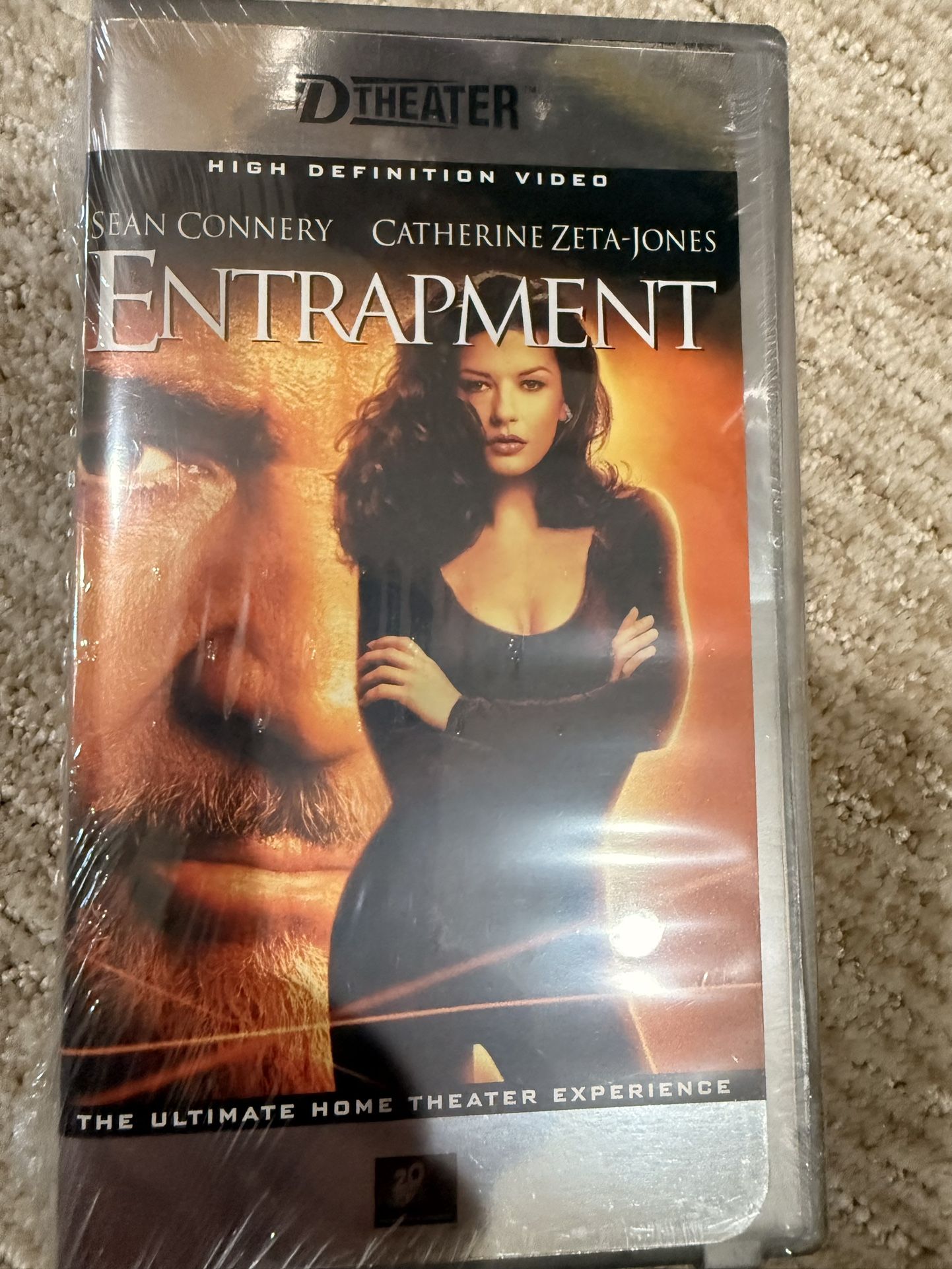 D-VHS HI DEFINITION sealed Entrapment Movie DTheater