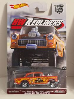 Hot Wheels Car Culture HW Redliners '55 Chevy Bel Air Gasser
