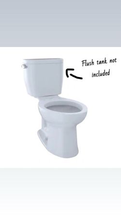 TOTO Entrada Elongated Toilet Bowl Only – Tank & Seat Not Included