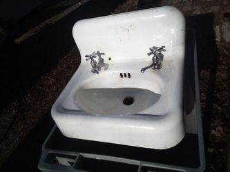 Vintage 1959 Sink with Faucets by Standard Sanitation Co.