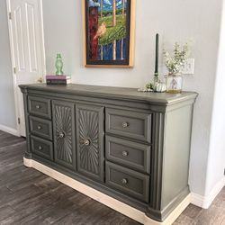 Vintage Green Dresser 