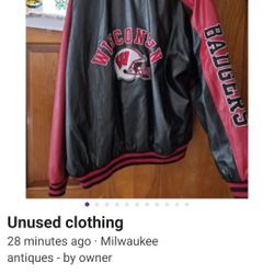 Badgers Jacket Never Worn