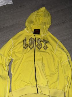 Lost Intricacy Neon Yellow Zip Up