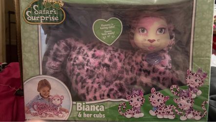 KITTY SURPRISE “BIANCA” Stuffed Animal INCLUDES her BABiES INSIDE HER (will there be 3 or 4 or 5 BABIES well it’s a SURPRISE)