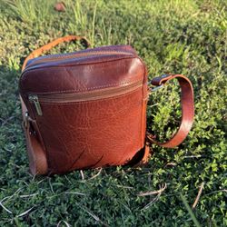  Handmade LeatherTravel Cross-body / Shoulder Bag/ Flight Document Bag
