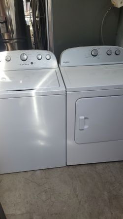 WHIRLPOOL HE WASHER ELECTRIC DRYER SET PRACTICALLY NEW CAN DELIVER