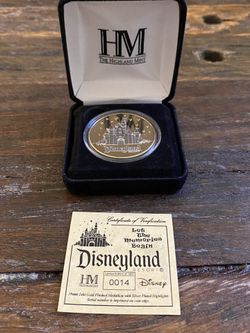 24k Gold And Silver Plated Disney Coin