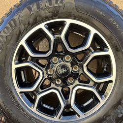 18” Black Ford Wheels And Goodyear Tires 
