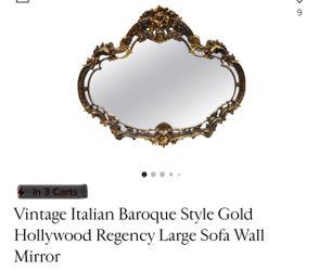 Vintage Italian Gold Mirror