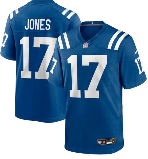 New! Men's Indianapolis Colts Daniel Jones Royal Team Game Jersey

