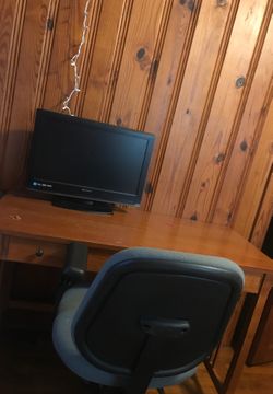 Desk and chair