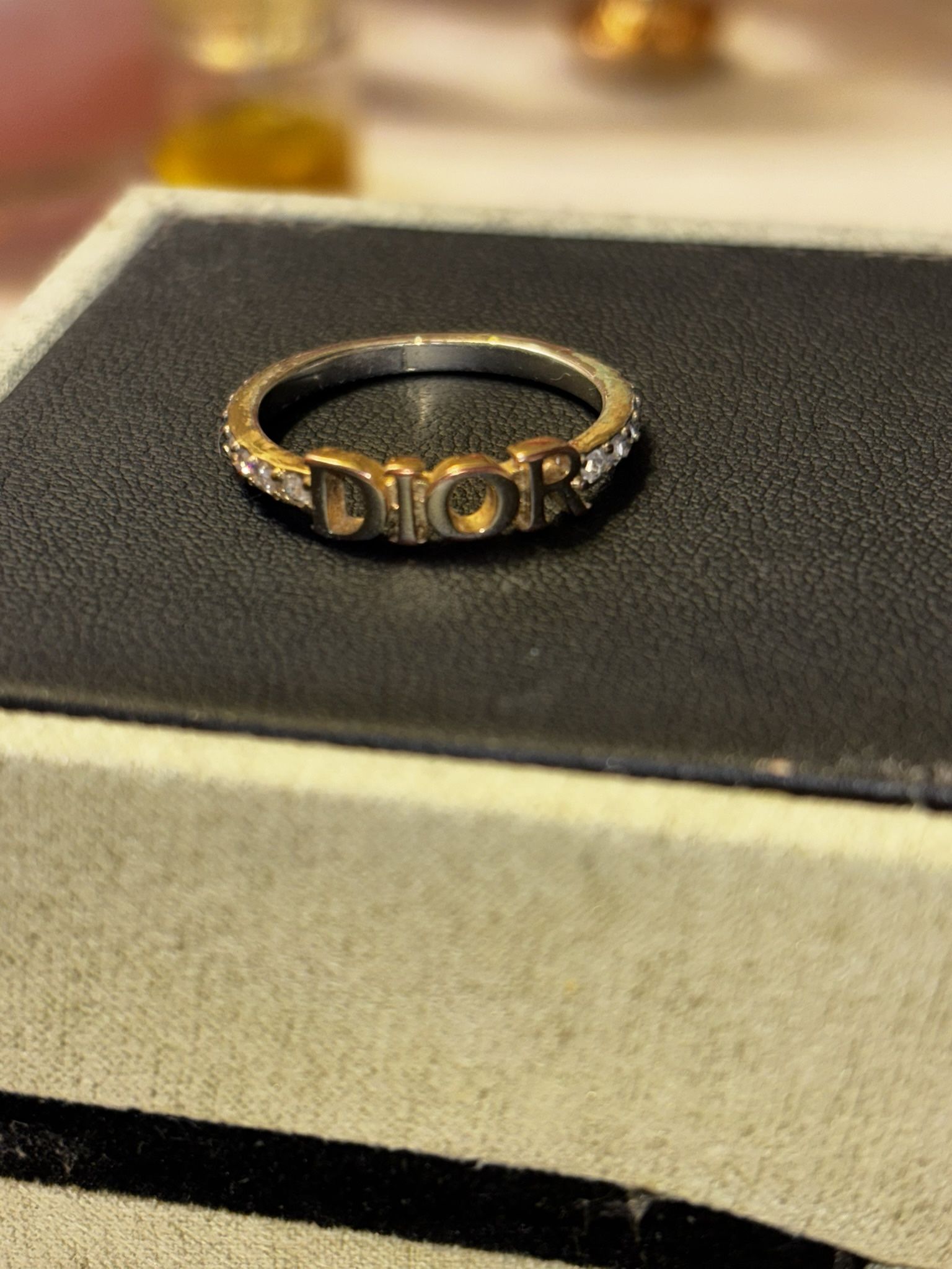 Authentic Dior Ring Size 8 Used