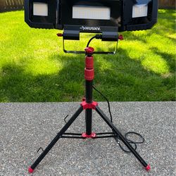 Husky DE002-H 7000-Lumens Multi-Directional LED Tripod Work Light
