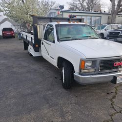 1996 GMC DUALLY FLATBED, 2 WHEELDRIVE 