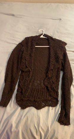 Brown sweater cardigan