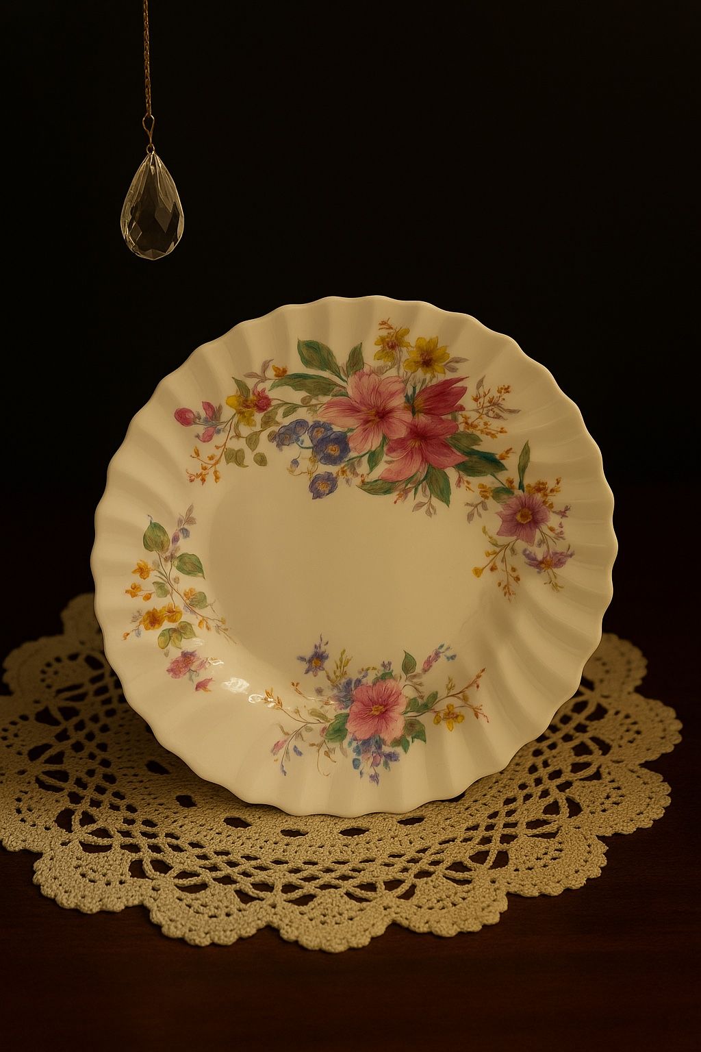 Royal Doulton England 1938 To 1959 Arcadia Bone China 12 Salad Plates, 8.25”