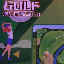 Golf Chipping Game Golf Hitting Mat And Sticky Dart Game