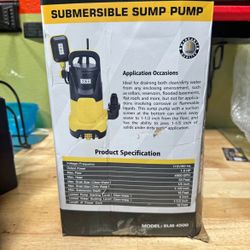 Submersible water pump