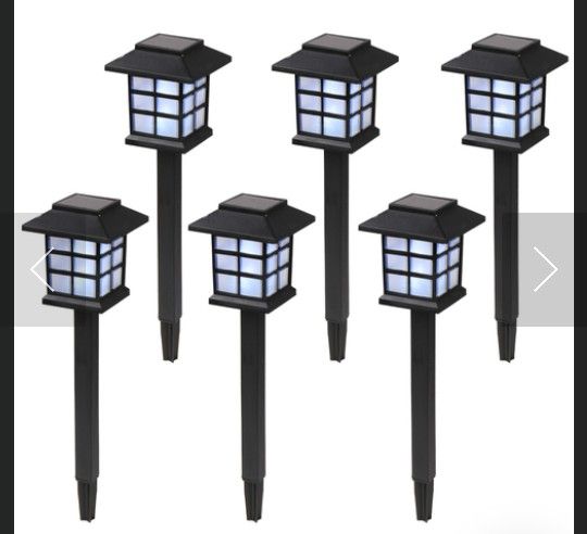 6 Peice Solar Led Lights