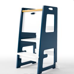 Toddler Kitchen Tower (Blue/White) — BRAND NEW!