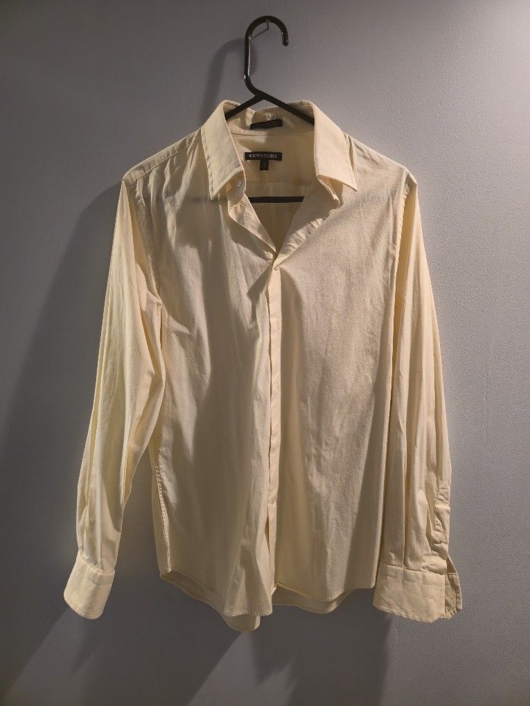 Express S Yellow shirt Modern Fit