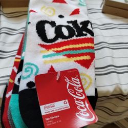Coke Cola Pack Of Socks For 10