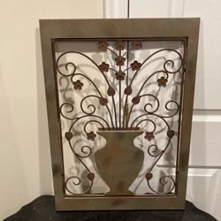 Awesome Flower & Vase Metal Wall Art!!