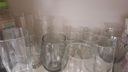 18 Glass Cups All For $10