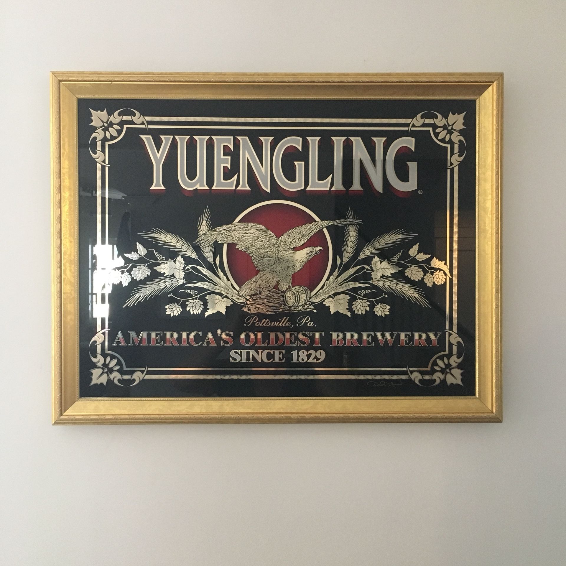 Authentic Vintage YUENGLING Mirror Sign