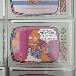 1990 Topps Simpsons Homer No More Television #5. Rate 