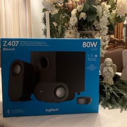 Logitech Z407 Bluetooth Computer Speakers with Subwoofer and Wireless Control