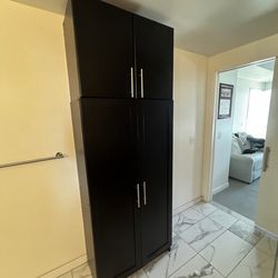 Prepac Elite storage Cabinet + Topper Cabinet