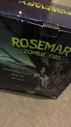 Rosemary Zombie Girl Animated Halloween pick up Only no shipping!!!